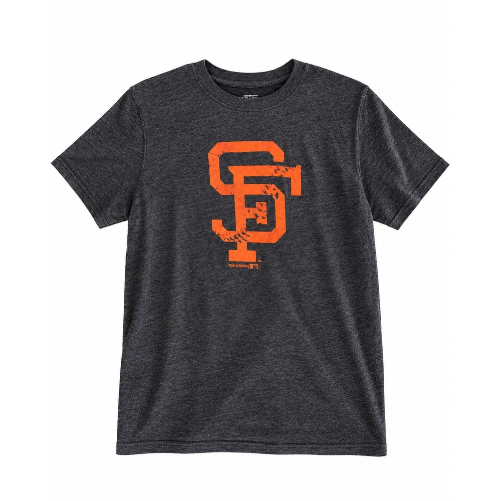 Team Athletics SF Giants Boys T-Shirt Charcoal Orange XL 16/18
